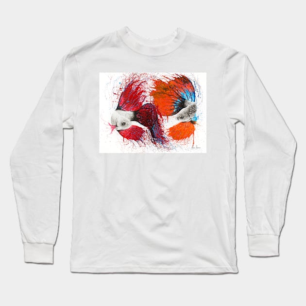 Chili Mandarine Gourami Long Sleeve T-Shirt by AshvinHarrison